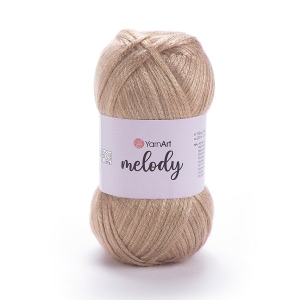 YarnArt pletací a háčkovací příze Melody 882 kapučíno