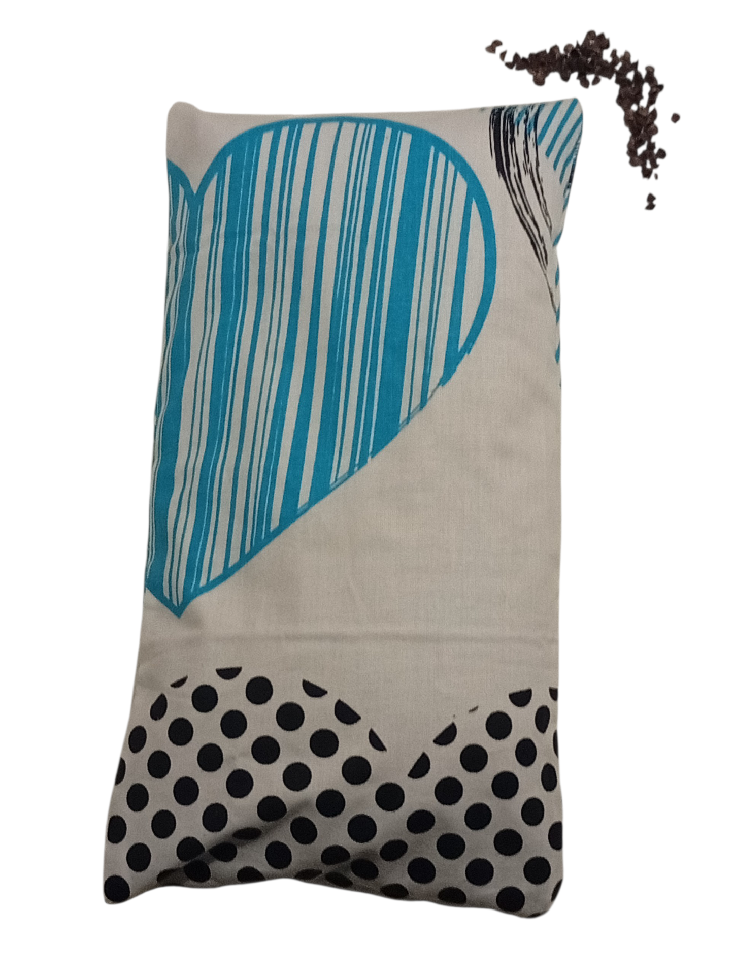 Nahřívací pohankový polštářek "srdce"