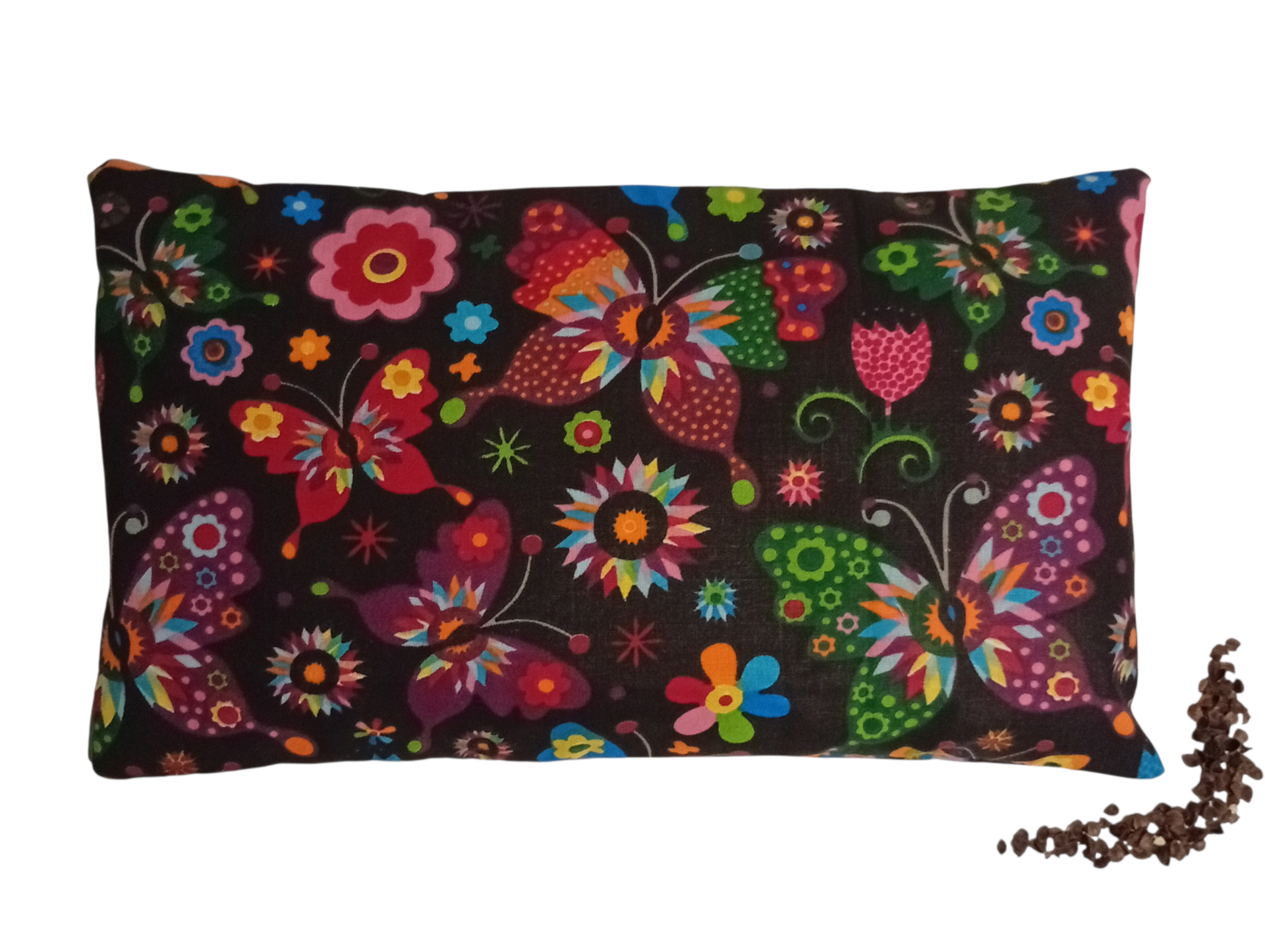 Nahřívací pohankový polštářek "motýle"