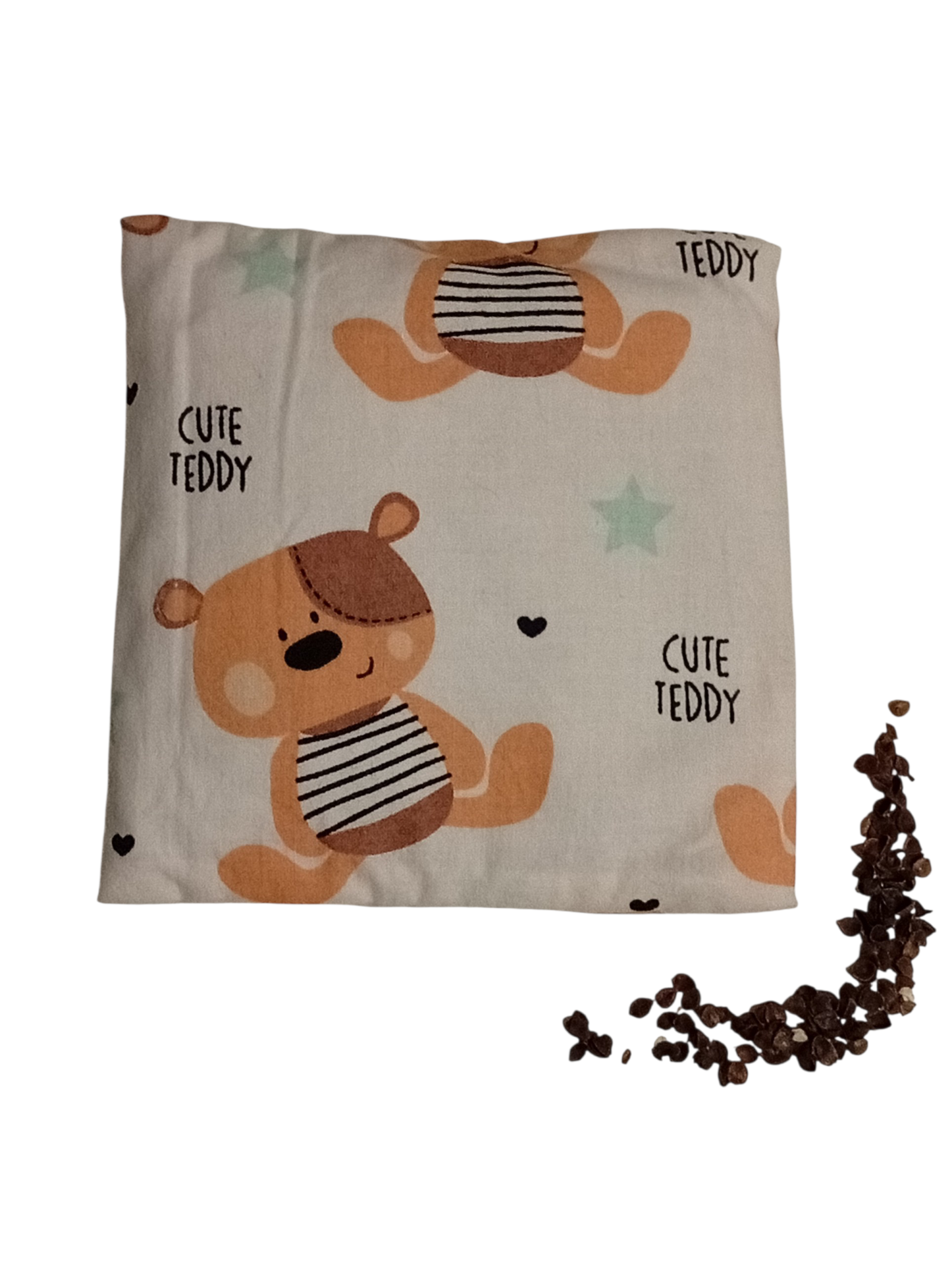 Nahřívací pohankový polštářek "medvídek"