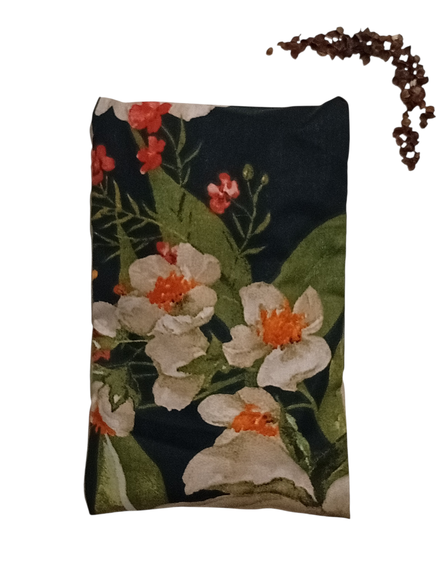 Nahřívací pohankový polštářek "květy"