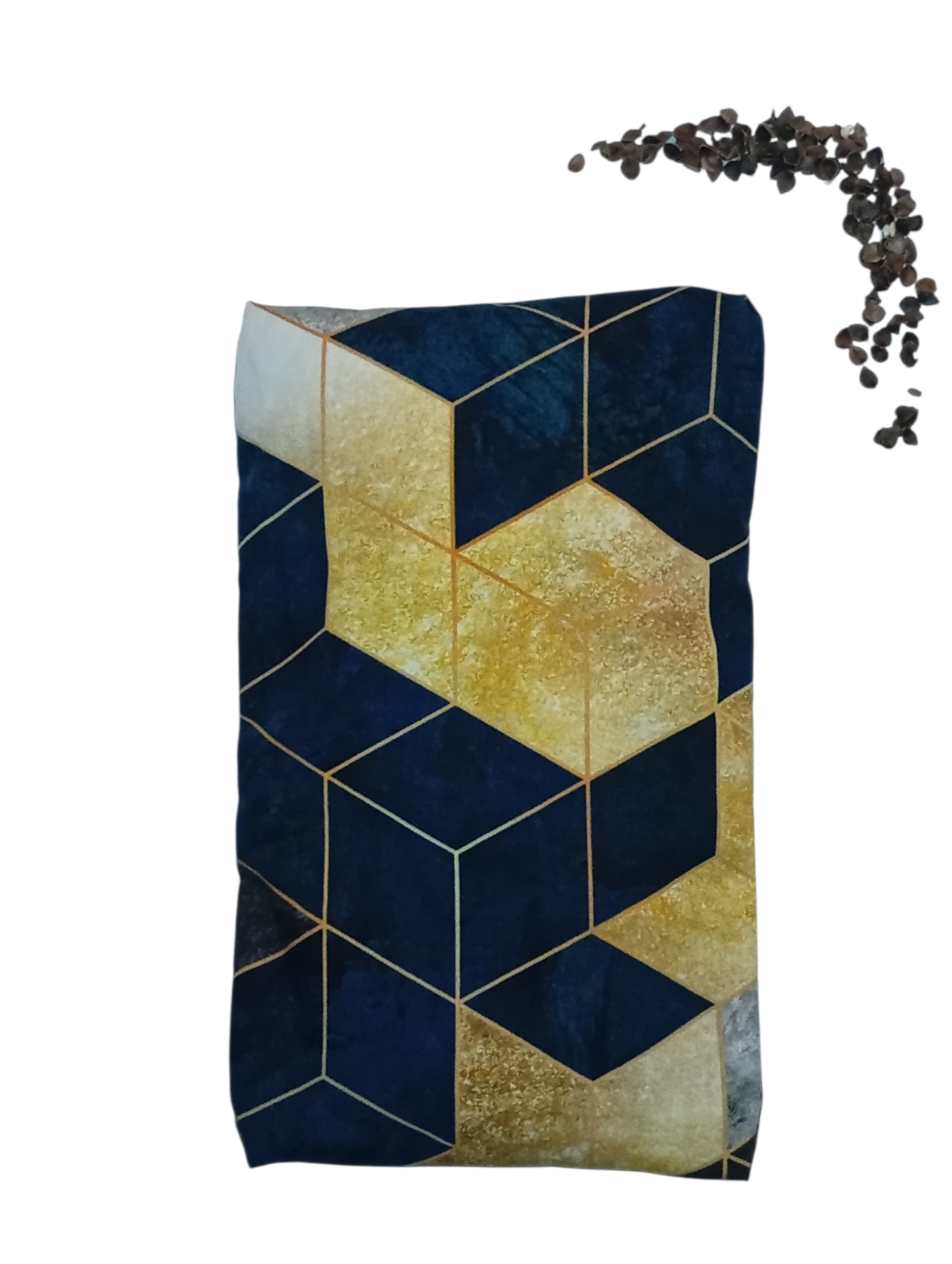 Nahřívací pohankový polštářek "geometrie"